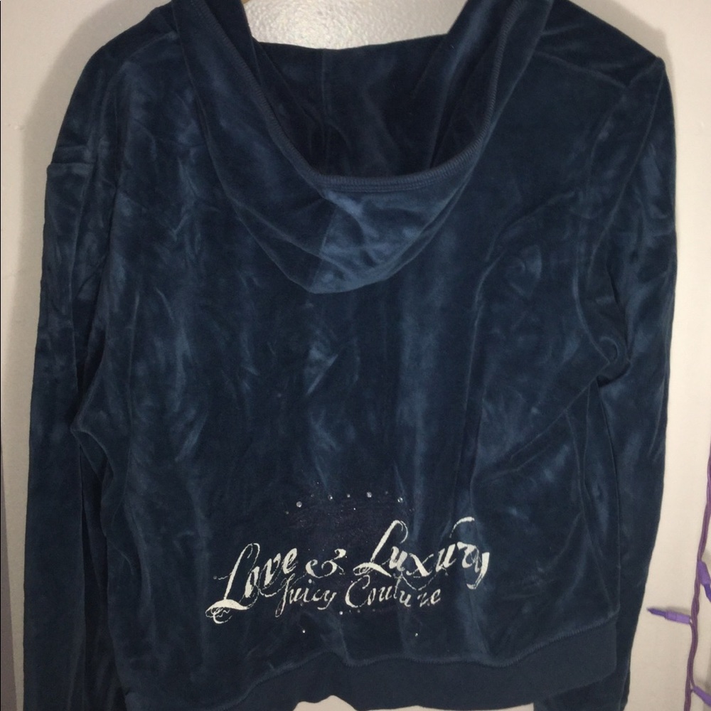 Blue velvet juicy couture sweater